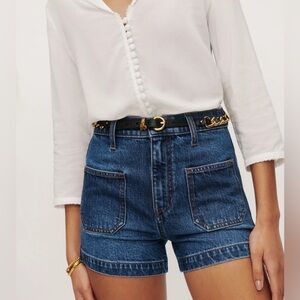 Reformation Blue Denim Jean Shorts